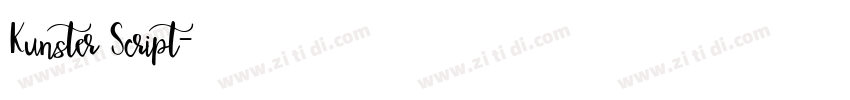 Kunster Script字体转换